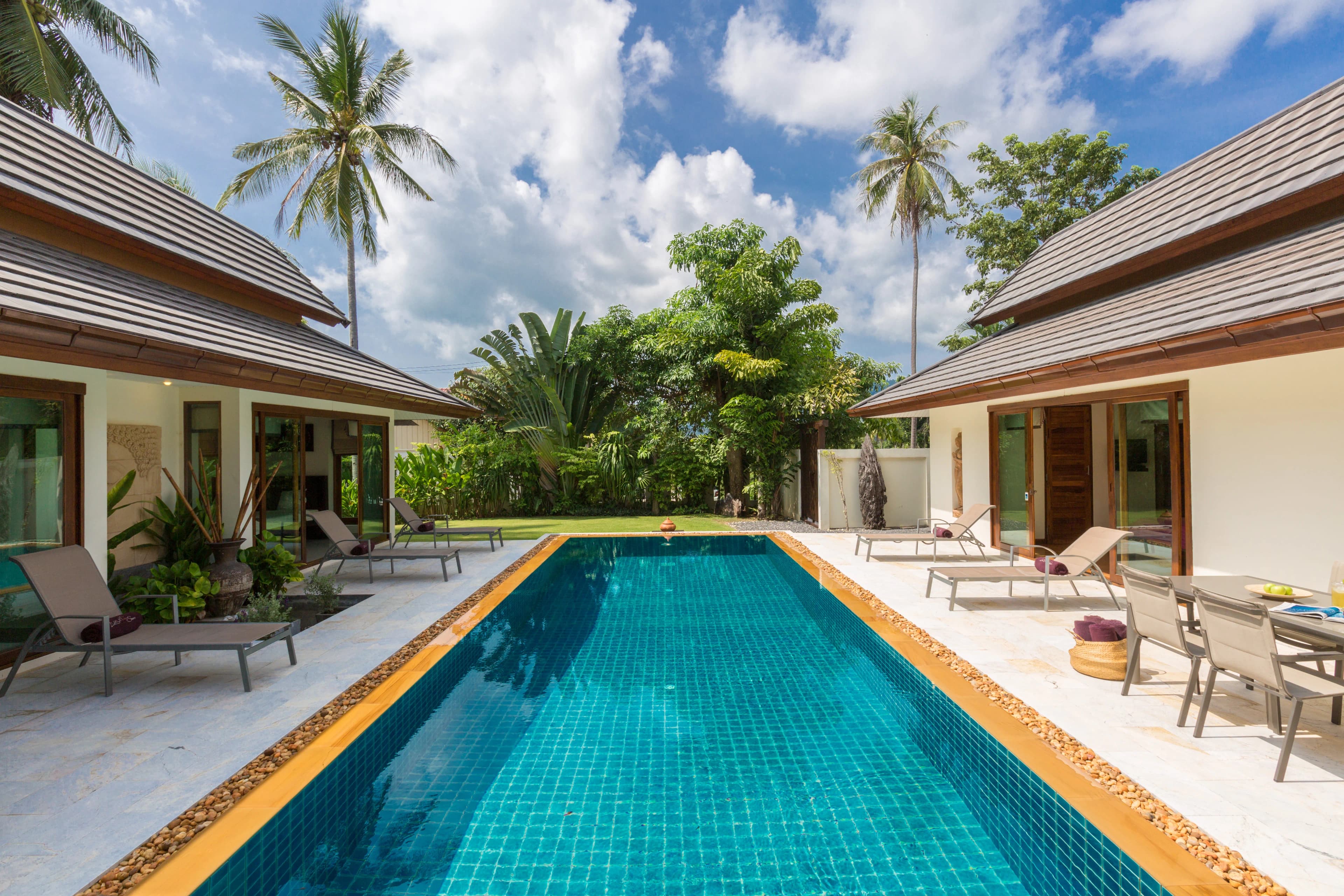 Batur Pool and garden view