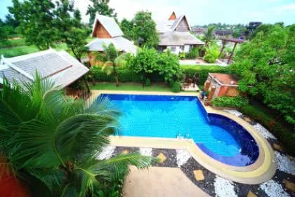 Swimming Pool from upstairs Terrace
