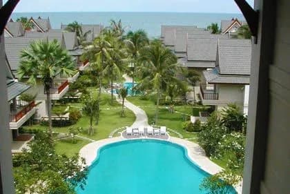 Main swimming pool in front of condo.