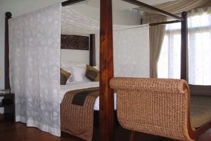 Master Bedroom with canopied four poster bed