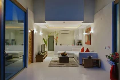 Living room Two Bedroom Modern Villa