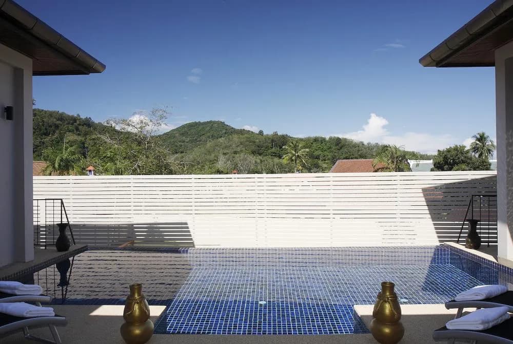 Private pool with direct access from two bedroom and living room